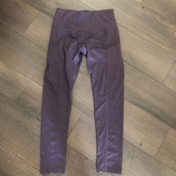 APANA leopard print purple leggings Sz. XS - Picture 4 of 6